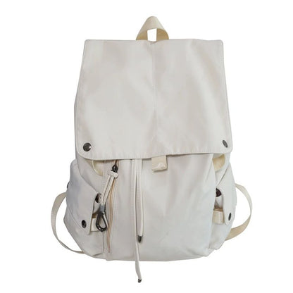 Nylon Plain Drawstring Backpack