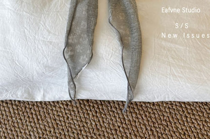 Sheer Floral Scarf Jacquard