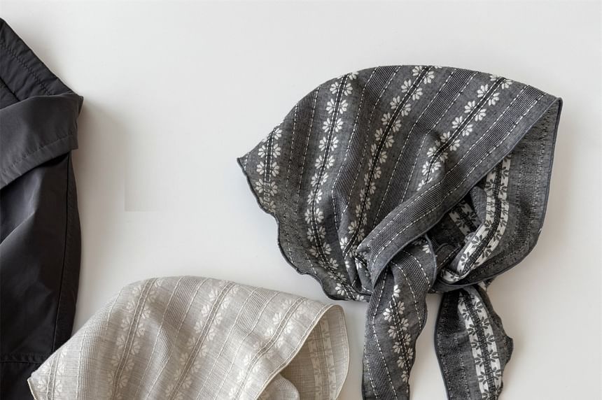 Print Floral Headkerchief