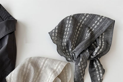 Print Floral Headkerchief