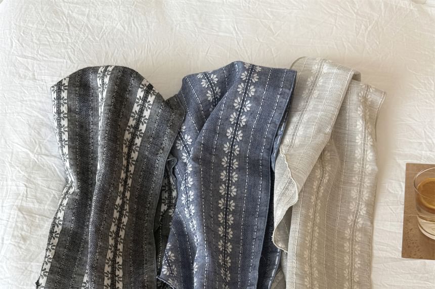 Print Floral Headkerchief