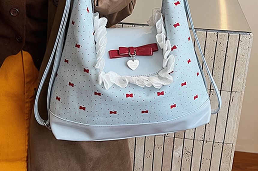 Accent Crossbody Bow Bag Patterned