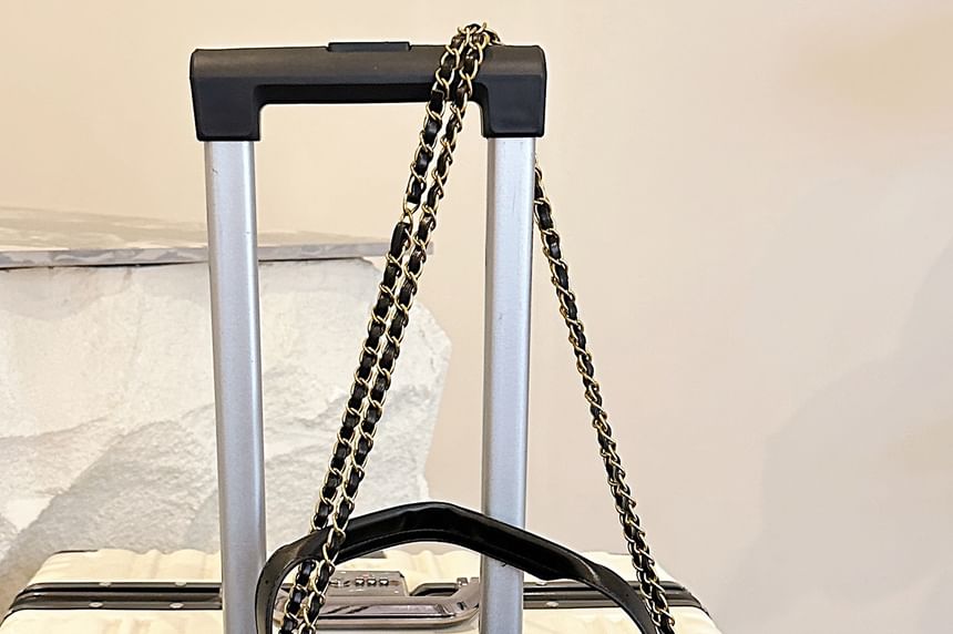 Crossbody Bag Strap Quilted Faux Tote Suede Chain