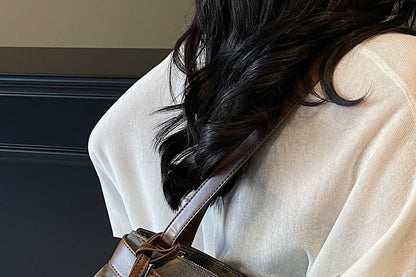 Tote Bag Belted With Pouch