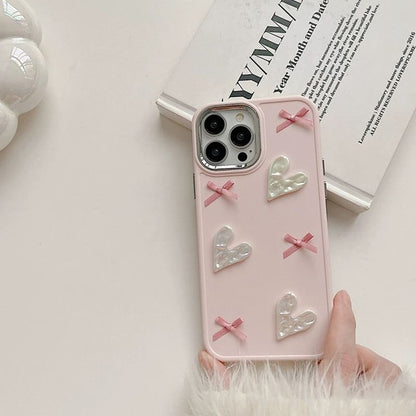 Irregular Heart Ribbon Phone Case