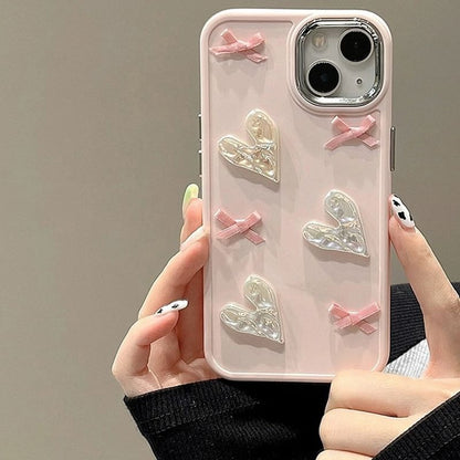 Irregular Heart Ribbon Phone Case