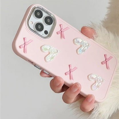 Irregular Heart Ribbon Phone Case