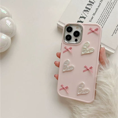 Irregular Heart Ribbon Phone Case