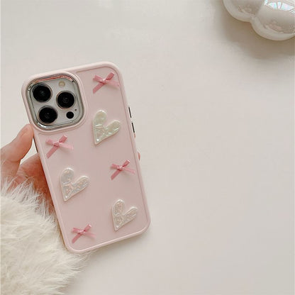 Irregular Heart Ribbon Phone Case