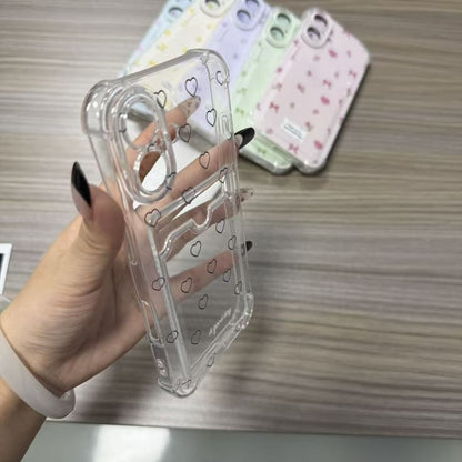Heart Cutout Card Holder Phone Case