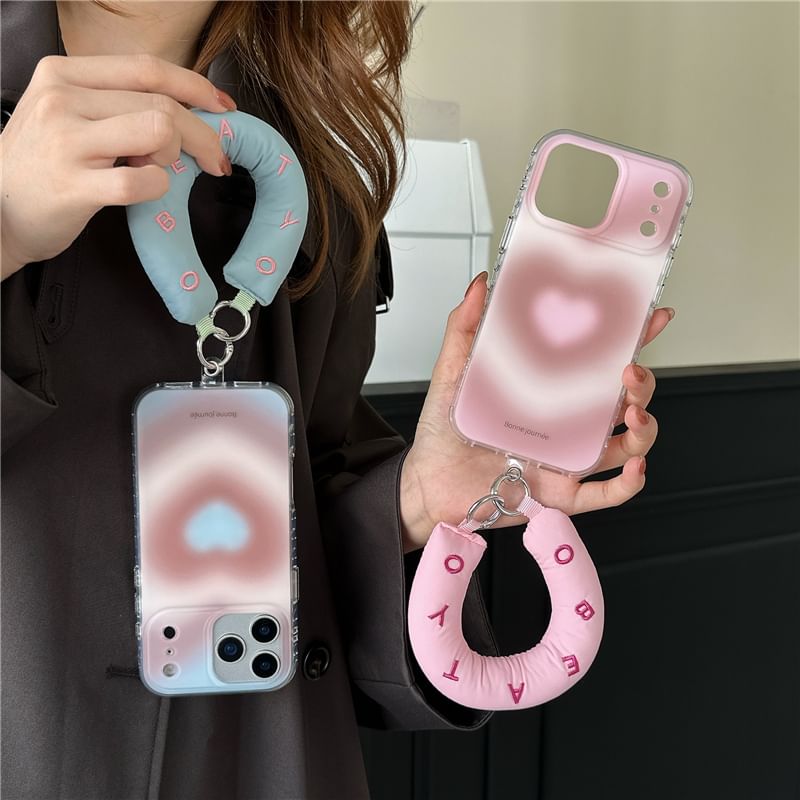 Heart Gradient Phone Case / Strap / Set