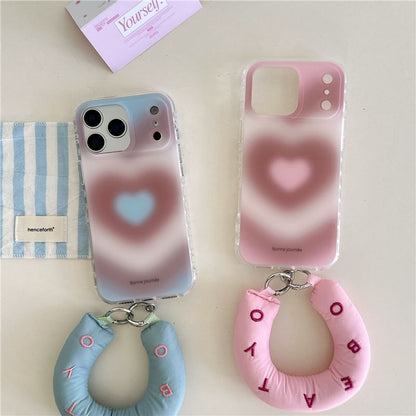 Heart Gradient Phone Case / Strap / Set