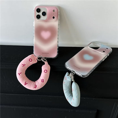 Heart Gradient Phone Case / Strap / Set