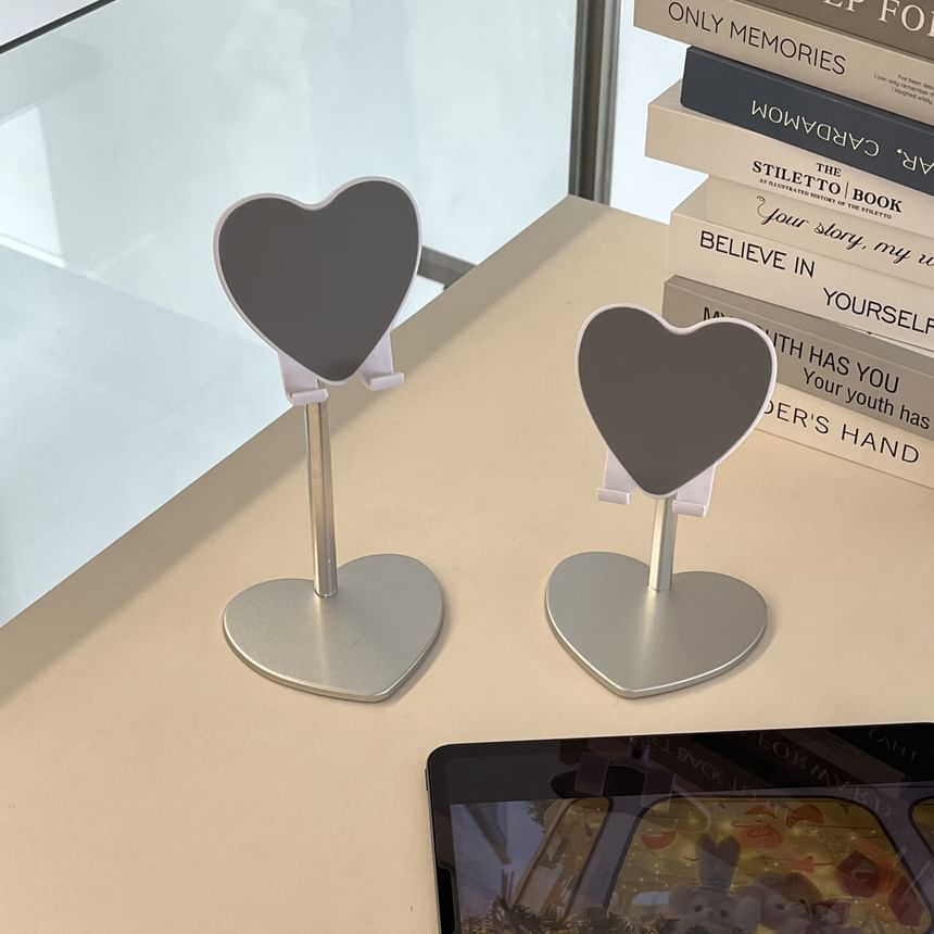 Heart  Alloy Desktop Phone Stand