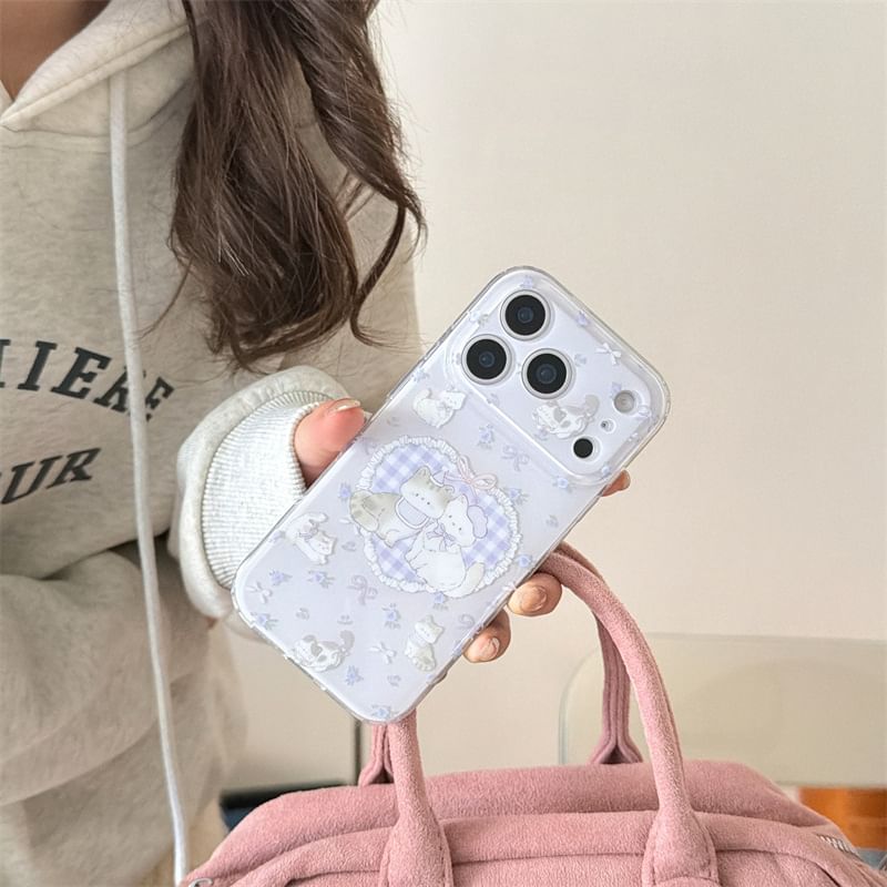 Cat Plaid Heart Phone Case