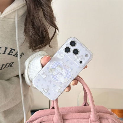 Cat Plaid Heart Phone Case