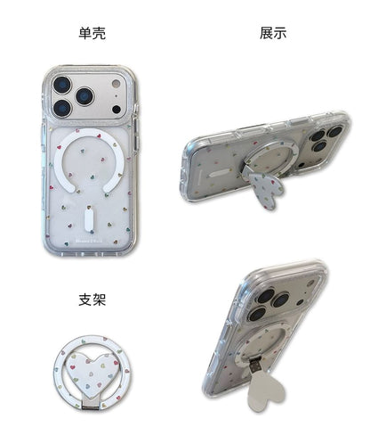Heart Magnetic (Compatible with MagSafe) Phone Case / Stand / Set