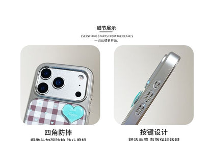 Heart Plaid Phone Case