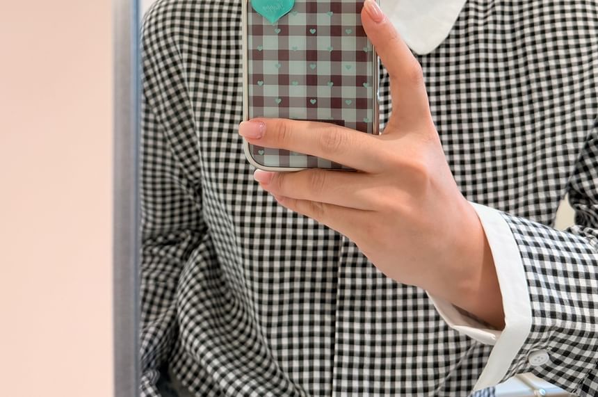 Heart Plaid Phone Case