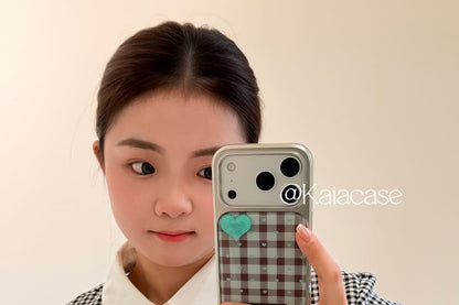 Heart Plaid Phone Case