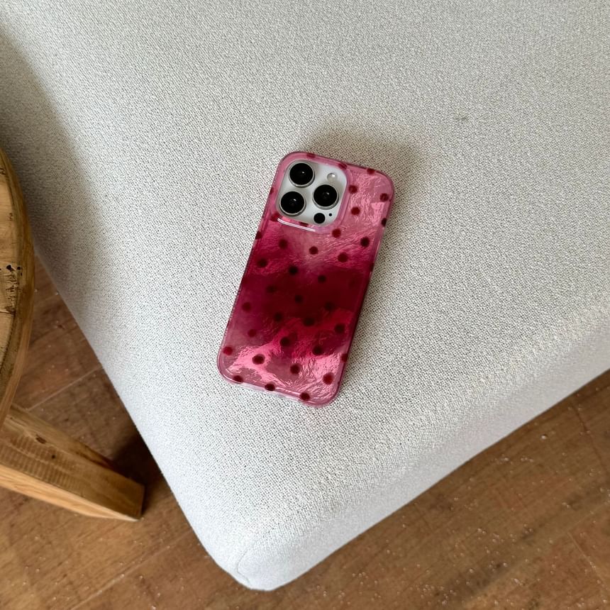 Polka Dot Heart Phone Case