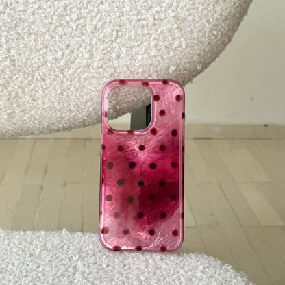 Polka Dot Heart Phone Case