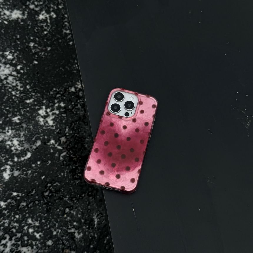 Polka Dot Heart Phone Case