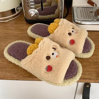 Animal Fleece Home Slippers