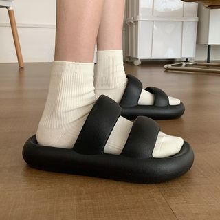 Strappy Platform Slippers