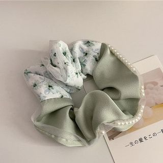 Floral Print Bow Scrunchie