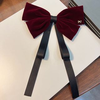 Bow Velvet Hair Clip