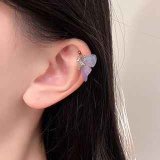 Cuff Earring Rhinestone Butterfly