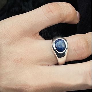 Faux Gemstone Alloy Open Ring