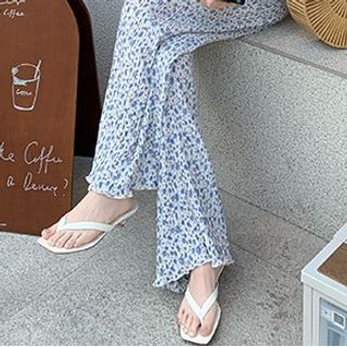 Plain (Various Heel Designs) Flip Flops Low