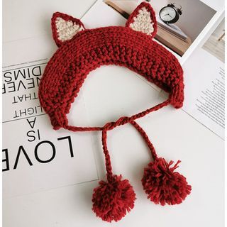 Fox Ear Knit Beanie