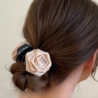 Pince à cheveux en fausses perles et fleurs