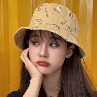 Durian Bucket Print Hat