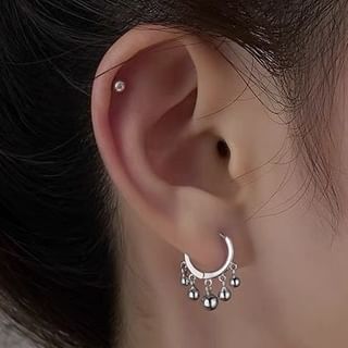 Ball Hoop Earring