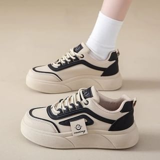 Lettering Label Platform Sneakers