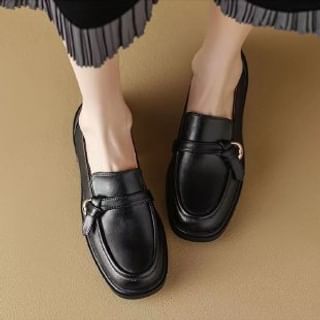 Loafers Plain Faux Leather