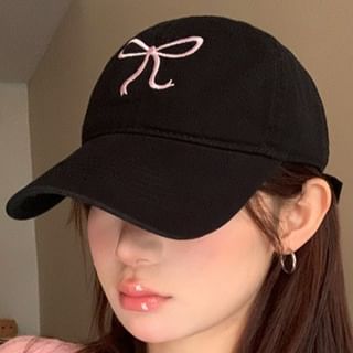 Baseball Bow Embroidered Cap