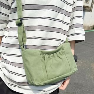 Canvas Plain Hobo Bag