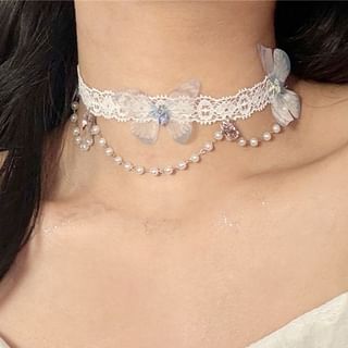 Choker Beaded Lace