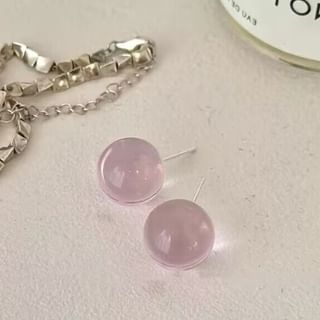 Acrylic Ball Stud Earring