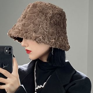 Faux Shearling Bucket Hat