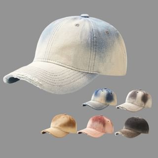 Tie Cap Denim Baseball Dye
