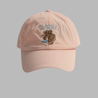 Embroidered Bear Baseball Cap
