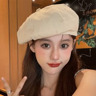 Distressed Beret Plain