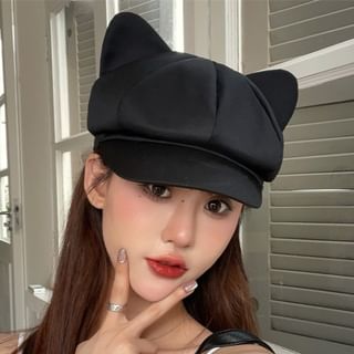 Ear Cat Newsboy Cap
