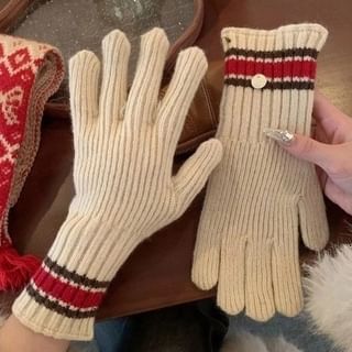 Knit Color Gloves Block